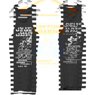 Skeleton Gamer Costume Loading Please Wait Halloween Tank Top | Mazezy