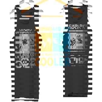 Skimboard Kid Skimboarder Skimboarding Saying Tank Top | Mazezy