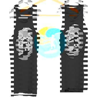 Skimboard Skimboarding Wave Surfing Skimboarder Vintage Tank Top | Mazezy