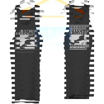 Slalom Waterskiing Wakeboard Ski Lake Blue Tank Top | Mazezy