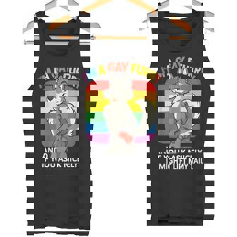 Slogan Gay Furry Pride Humoristique Arc-En-Ciel Furry Pride Humour Débardeur e - Cadeauxyz