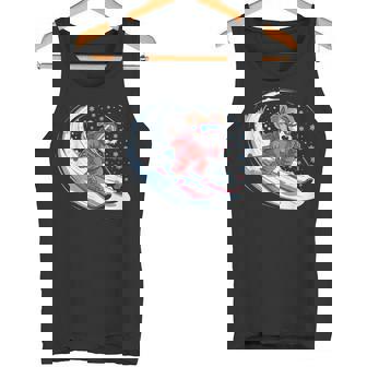 Snow Dog Skiing Puppy Cute Winter Sports Ski Meme Dog Tank Top | Mazezy