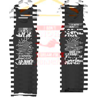 Snowmobile I Don't Snore Winter Sports Vintage Motor Sled Tank Top | Mazezy