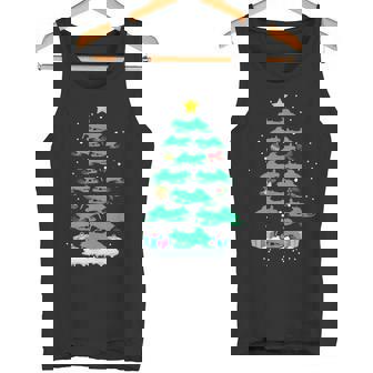 Snowmobile Sled Christmas Tree Xmas For Snowmobile Riding Tank Top | Mazezy