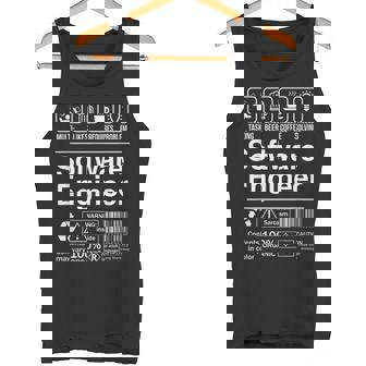 Software Engineer Product Label Camiseta sin mangas - Regaloses