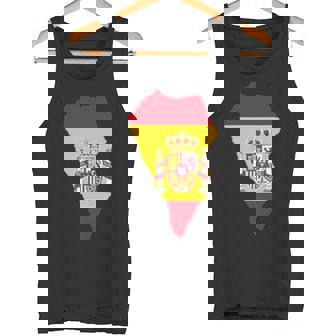 Spanien Flagge Im La Palma Umriss La Palma Tank Top - Seseable