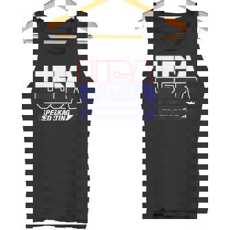 Speed Skating 2022 Souvenir USA Team Tank Top | Mazezy