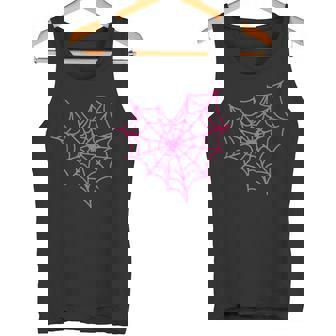 Spiderweb Love Spooky To Rock Halloween Night In Tank Top | Mazezy