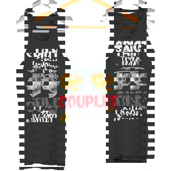 Straight Trippin Couples Trip 2025 Beach Summer Vacation Tank Top | Mazezy