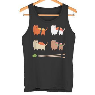 Sushi Cat I Amoureux Des Chats I Drôle Deushi Pour Chats Débardeur e - Cadeauxyz