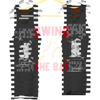 Swing The Bat I Baseball Tank Top | Mazezy