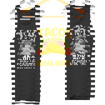 Taco Breakbeats Music Lover Tacos And Breakbeats Tank Top | Mazezy