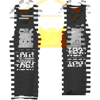 Tacocatpelled Backwards Is Tacocat ファニータコスキャットギフト タンクトップ - Kawaiitshirt