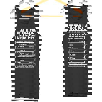 Tatiana Nutrition Facts Tatiana Nombre De Cumpleaños Camiseta sin mangas - Regaloses