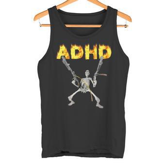 Tdah Esqueleto Meme Camiseta sin mangas - Regaloses