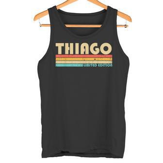 Thiago Nombre Personalizado Divertido Retrointage Cumpleaños Camiseta sin mangas - Regaloses