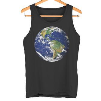 Tierra Planeta Tierra Plana Norte América Delur Globo Manga Larga Camiseta sin mangas - Regaloses