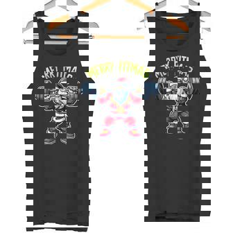 Traje De Pareja Nikolaus Xmasanta Merry Fitmas Gym Fitness Camiseta sin mangas - Regaloses