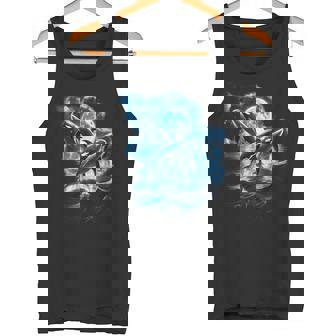 Trois Orques Lune Rétro Océan Nature Marine Animal Drôle Orque Débardeur e - Cadeauxyz