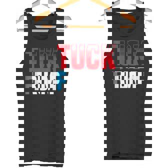 Tuck Frump 面白いアンチトランプデザイン。 タンクトップ - Kawaiitshirt