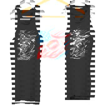 USA Patriotic Men Boys American Flag 4th Of July Football Tank Top | Mazezy