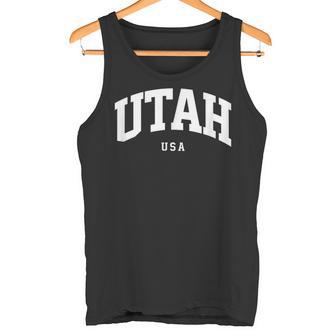 Utah Usa Abanico De Recuerdos Deacaciones De Estilo Universitario Camiseta sin mangas - Regaloses