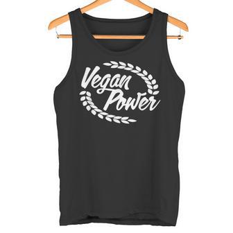Vegan Poweregetariereganer Tierliebhaber Umweltfreund Tank Top - Geschenkecke