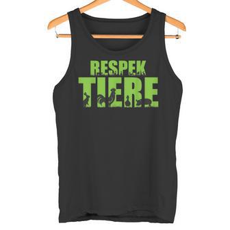 Veganer Egetarier Geschenke Und Outfits Tierliebhaber TierschützereganpruchEganeregetarier Chwarz -Erwachsene Klein Klassisches Mit Tierdruck Tank Top - Geschenkecke