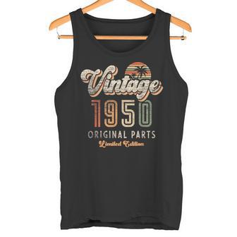 Vintage 1950 Limited Edition 75 Geburtstag Palmen Retro Tank Top - Geschenkecke