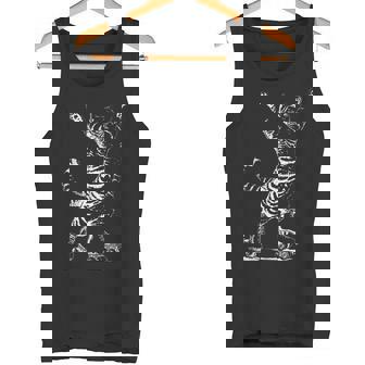 Vintage Cat Rollerskates Skating Derby Skater Roller Skate Tank Top | Mazezy