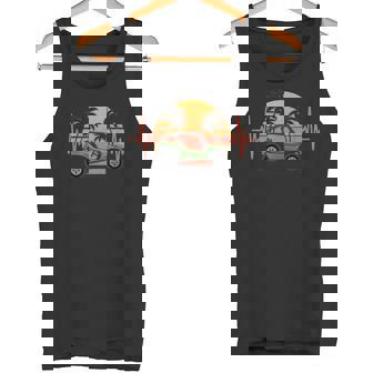 Vintage Dune Buggy Heartbeat Racing Offroad Car Dune Buggy Tank Top | Mazezy