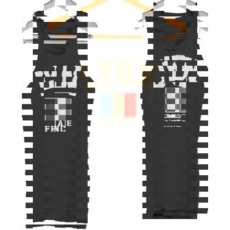 Vintage Lyon France Drapeau Françaisouvenir Graphique Rétro Débardeur e - Cadeauxyz