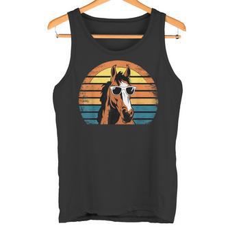 Vintage Pferd Mitonnenbrille Tank Top - Geschenkecke