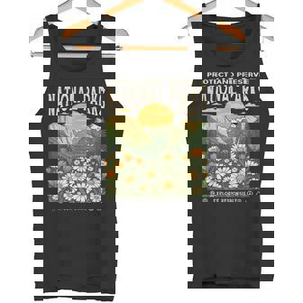 Vintage Protect And Preserve National Parks Sunset Floral Tank Top | Mazezy