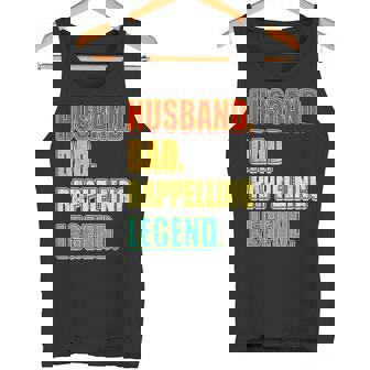 Vintage Rappelling Husband Dad Legend Father's Day Tank Top | Mazezy