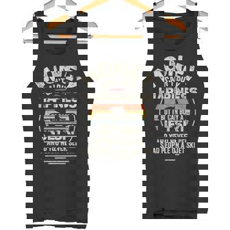 Vintage Retro Jet-Ski Happiness Water Sports Tank Top | Mazezy