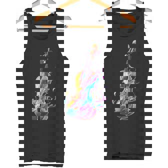 Violin Player Tie-Dye Violinist Musical Instrument Orchestra Tank Top | Mazezy