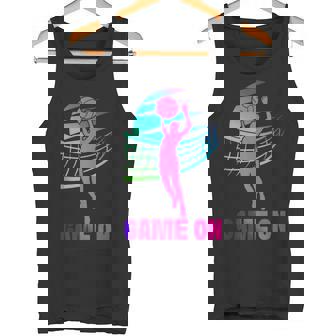 Volleyball Player Team Retro 80s 90s Game On Tank Top Tank Top | Mazezy