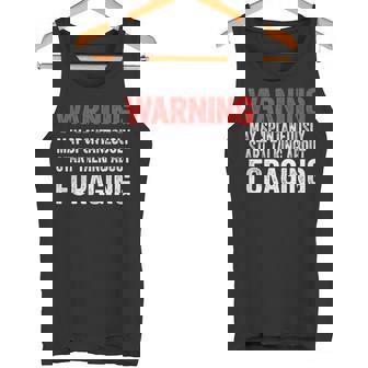 Warning May Spontaneously Start Talking About Foraging Tank Top | Mazezy