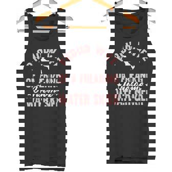 Water Skier Waterski Water Skiing Waterskiing Wife Tank Top | Mazezy