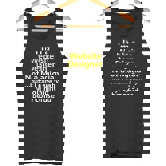 Web Site Er Job Title UX UI Front End Career Tank Top | Mazezy