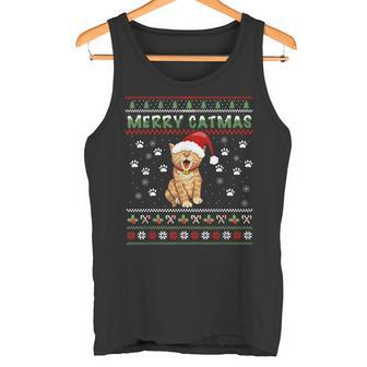 Weihnachten Mitüßer Katze Frohe Weihnachten Merry Catmas Tank Top - Seseable