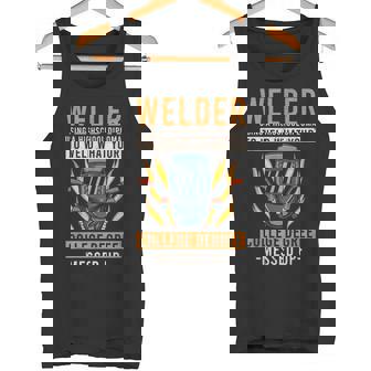 Welder Highschool Diploma Steelworker Men Welding Tank Top | Mazezy