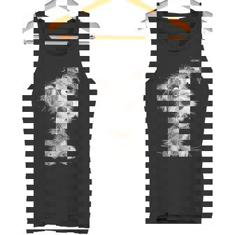Wuscheliger Hund I Hunde Kopf Comic I Hundefreund Fun Tank Top - Geschenkecke