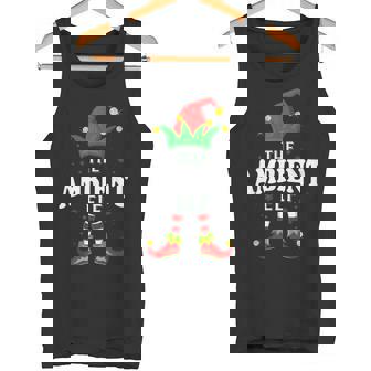 Xmas Ambient Elf Family Matching Christmas Pajama Tank Top | Mazezy