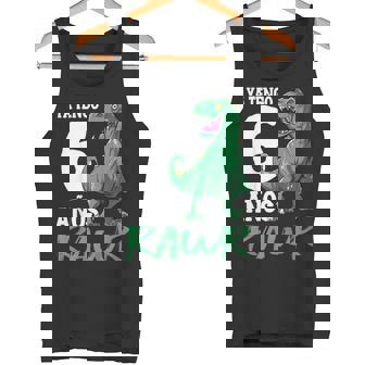 Ya Tengo 6 Años Dinosaurio 6 Cumpleaños T-Rex Fiesta Camiseta sin mangas - Regaloses