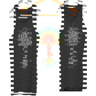 Yoga Pose Yoga Baum Ohm Zeichen Meditation Geschenk Tank Top - Geschenkecke