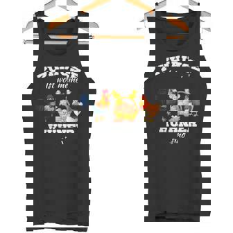 Zuhause Ist Wo Meine Hühnerind Landwirt Bauer Hof Tiere Tank Top - Seseable
