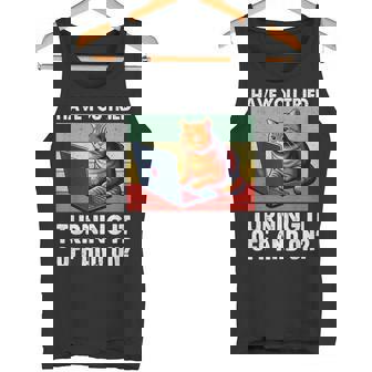 ¿Has Intentado Apagarlo Y Encenderlo Cat It Guy Retro Tech Camiseta sin mangas - Regaloses