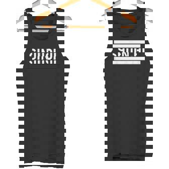 「Shinichi」ヘボン式「しんいち」「シンイチ」下の名前 ローマ字 名入れ 名乗り ラテン文字 綴り タンクトップ - Kawaiitshirt